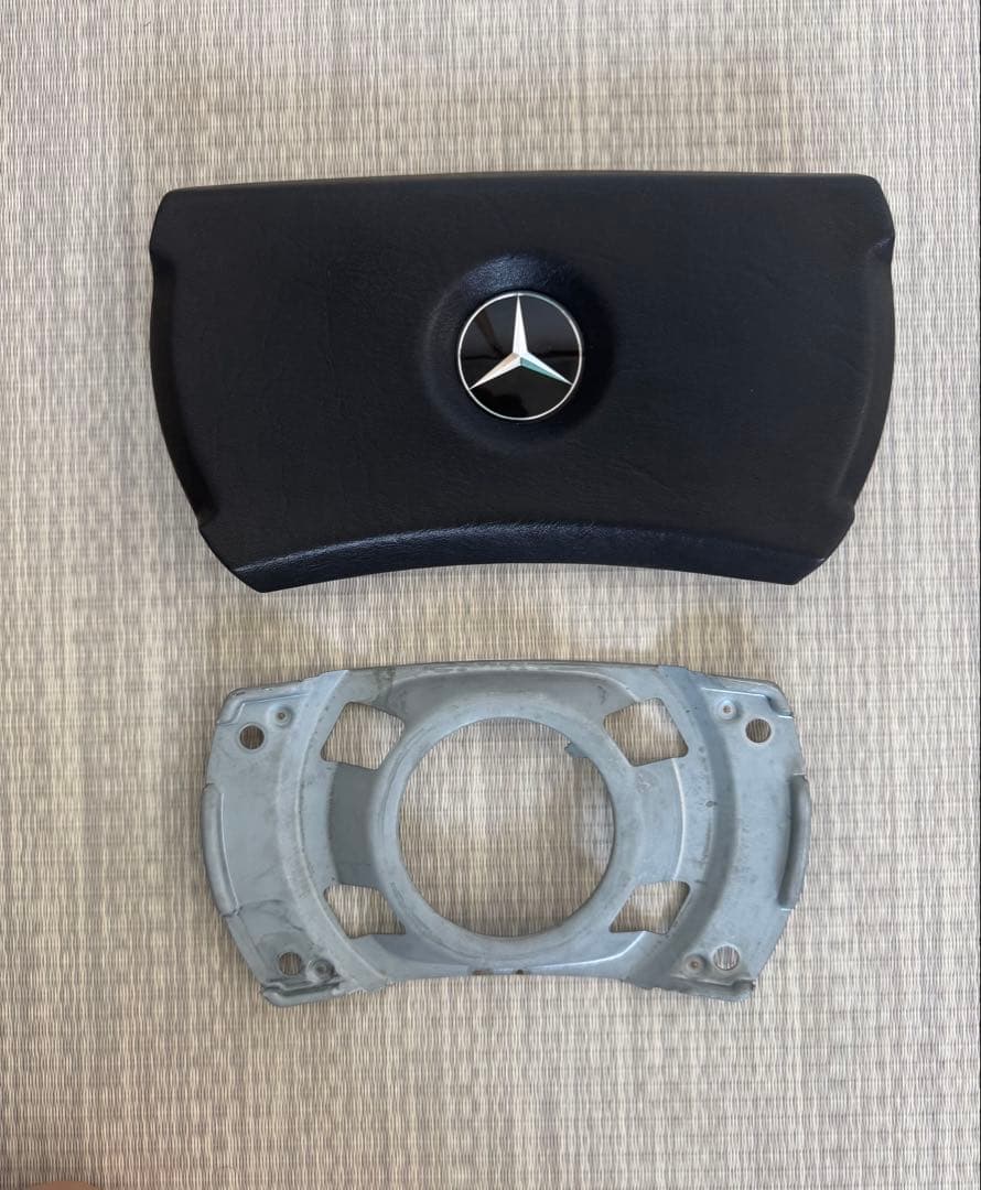 メルセデスベンツW107W126 ウォールナット&レザーコンビ ステアリング