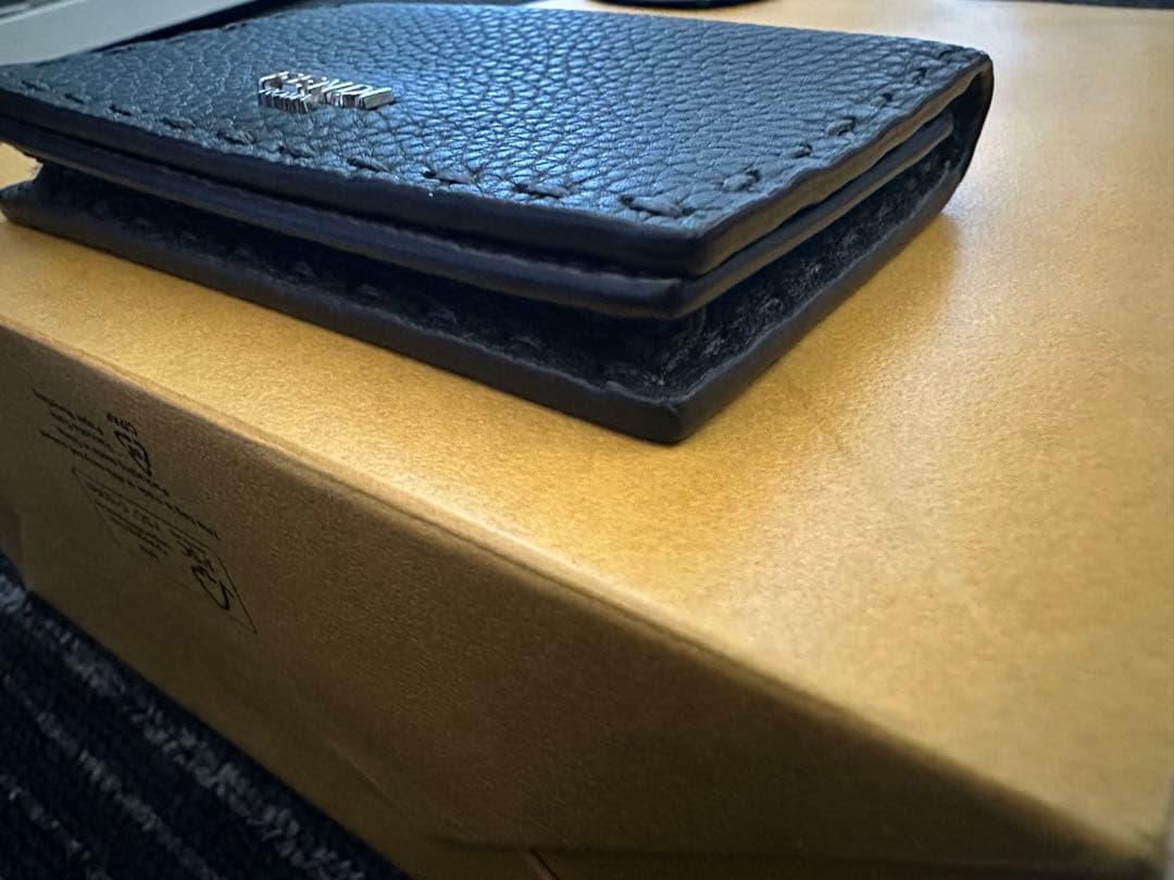 フェンディ FENDI セレリア ブラックレザー カードケース 名刺入れ