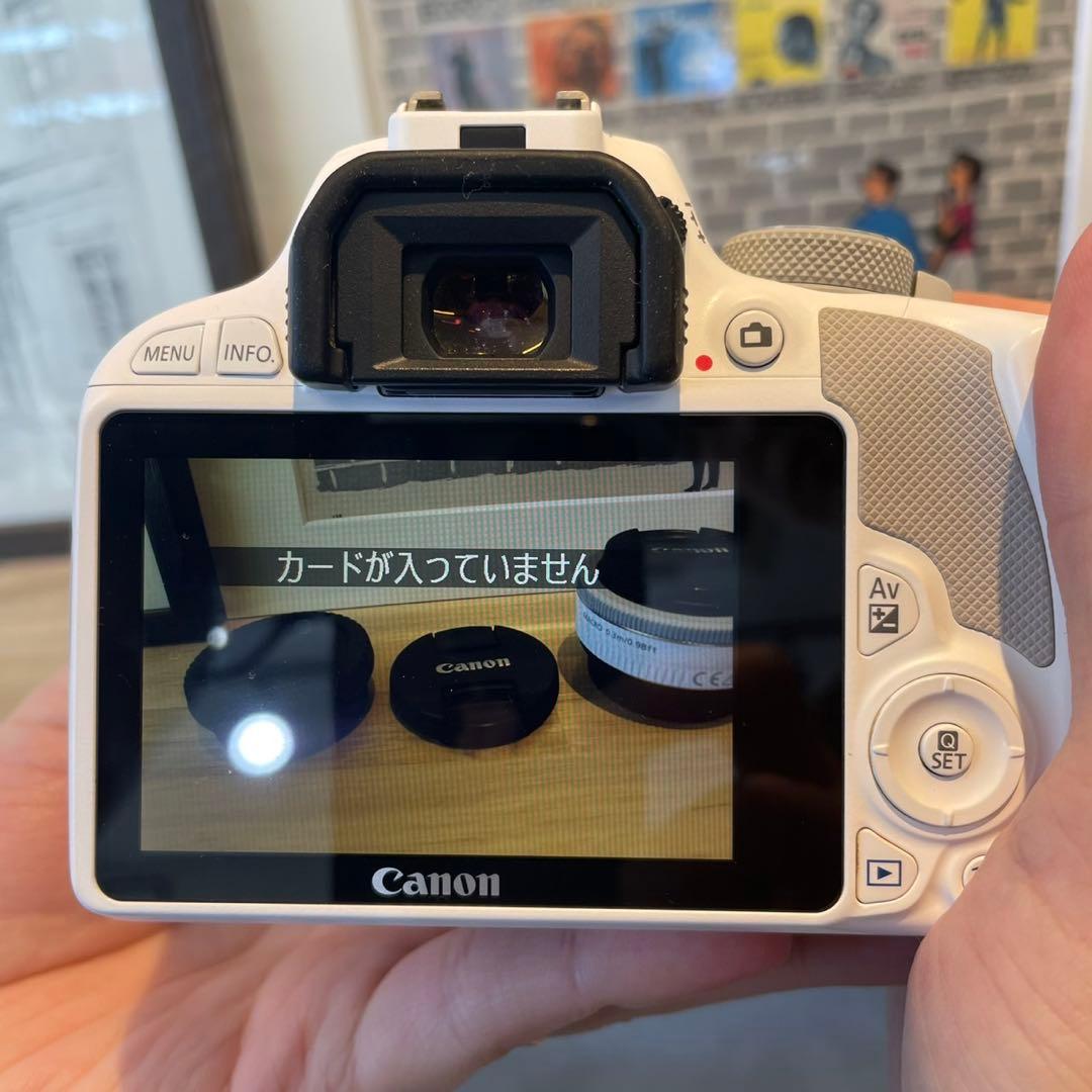 【美品】【中古】Canon EOS Kiss X7 ダブルレンズキット ホワイト