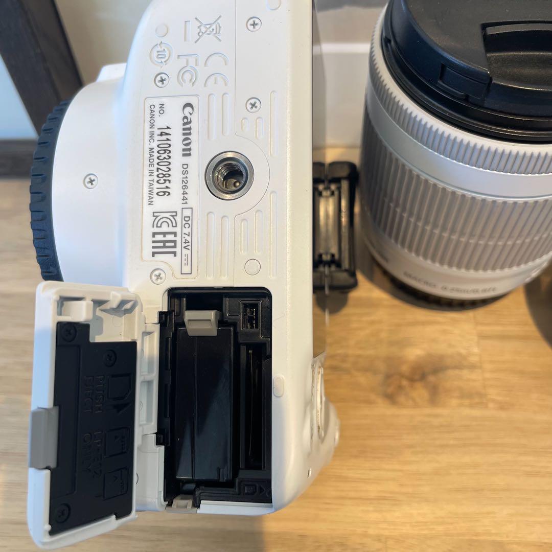 【美品】【中古】Canon EOS Kiss X7 ダブルレンズキット ホワイト