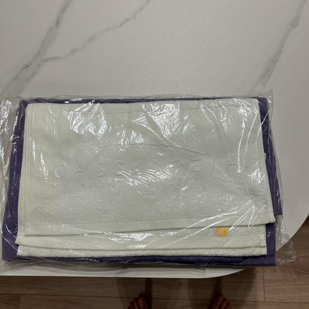 【新品未開封】カシオペアタオル、ルームウェア【浴衣】セット（白・紫）