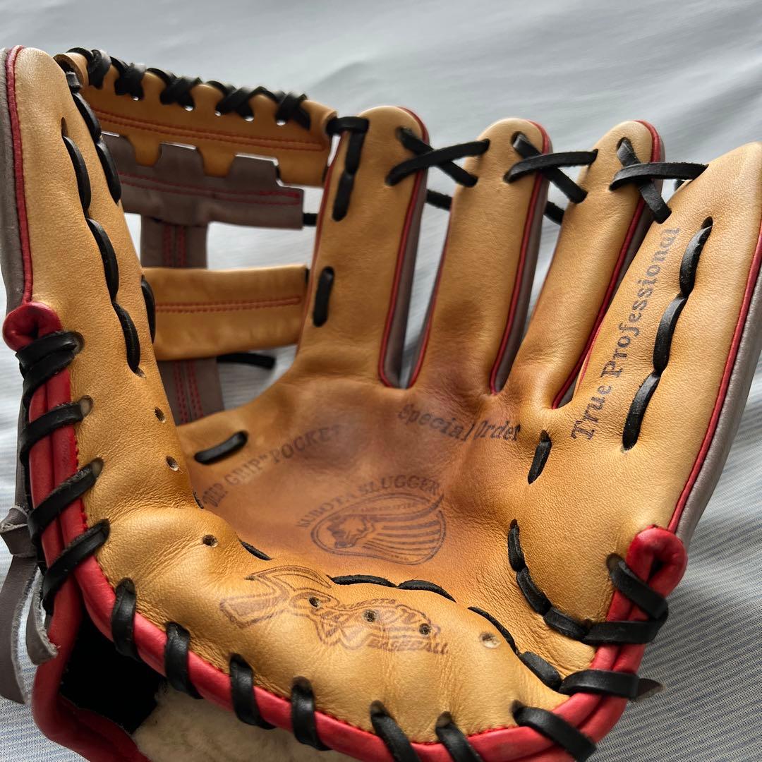 久保田スラッガー》軟式一般用内野手用限定モデルグレー×タン×レッド最終価格。