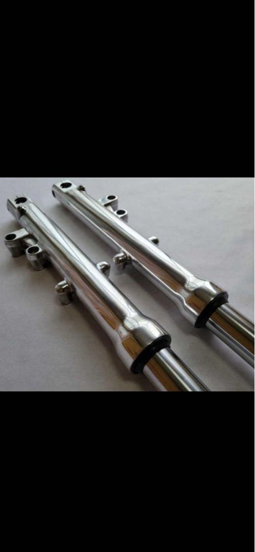 最終値下ゼファー400フロントフォークOH後未使用品/新品インナーチューブ39π