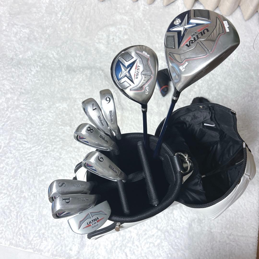 美品✨Wilson ultra i8 セット 右 9本 キャディバッグ