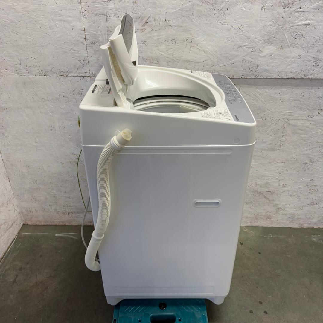 東芝 全自動洗濯機 5.0㎏ AW-5G6 風乾燥付き 2018年 N0665