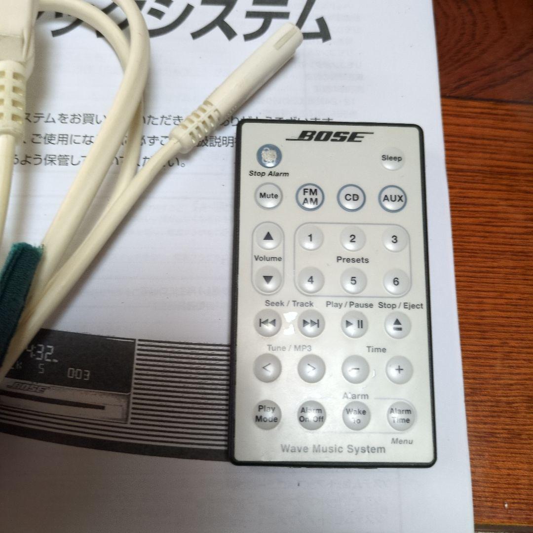 BOSE Wave Music System 動作品純正リモコン コード取説