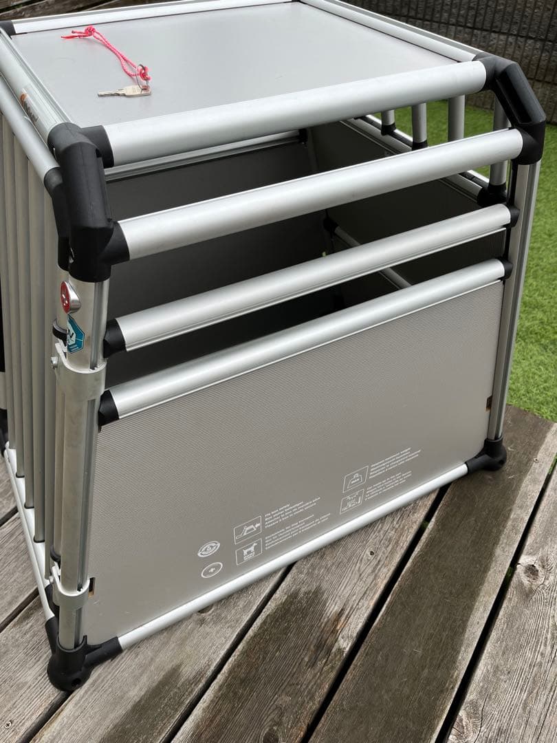 (手渡し限定)アルミ製犬用ケージ 中型犬用　4Pets TUV認証