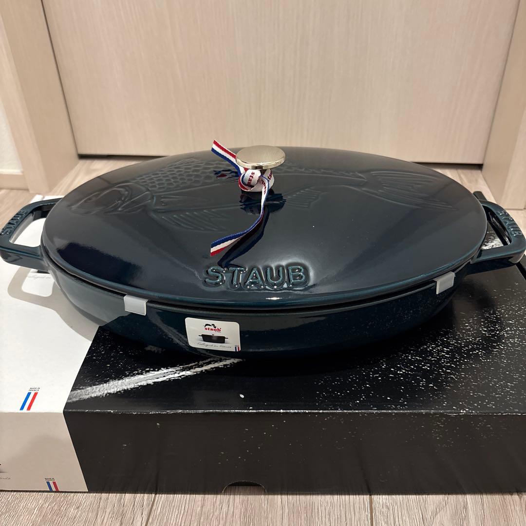 STAUB フィッシュシグネチァーオーバルホットプレート　ラ・メール　32cm