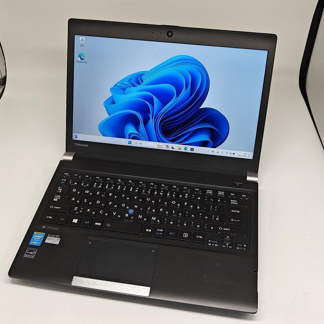 【東芝】R83 高性能i7 新品SSD512GB 16GB ブラック ノートPC