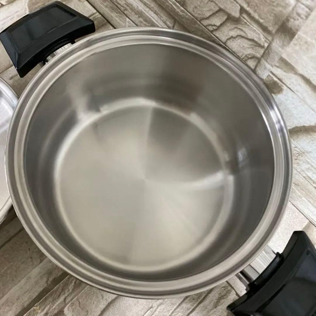 ロイヤルクイーン　【IH対応品】　３コート蓋付き　中古品