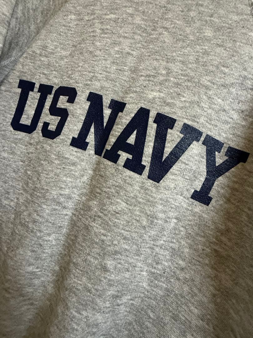 US NAVY スウェット グレーUSA製ミリタリー80s90s古着ビンテージ