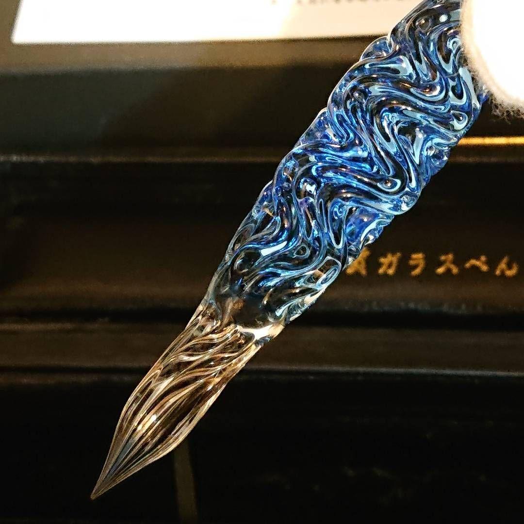 【完全処分☆】菅清風 初代作 硬質 ガラスペン 大文字 せせらぎ 未使用