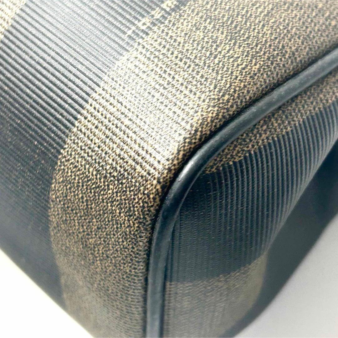 フェンディ　 ペカン　FFロゴ　PVC ハンドバッグ　ミニボストンバッグ