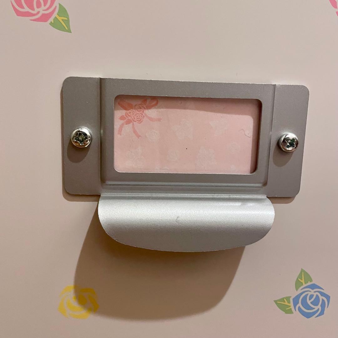 【希少】ハローキティ ミニバラ 木製 マルチチェスト 家具 01年製 平成レトロ