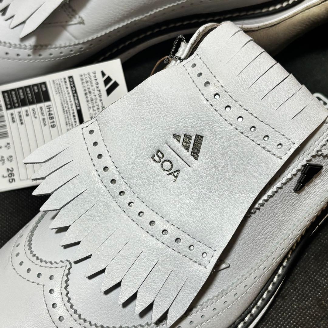 新品 26.5cm adidas Golf MC87 BOA ゴルフシューズ 白