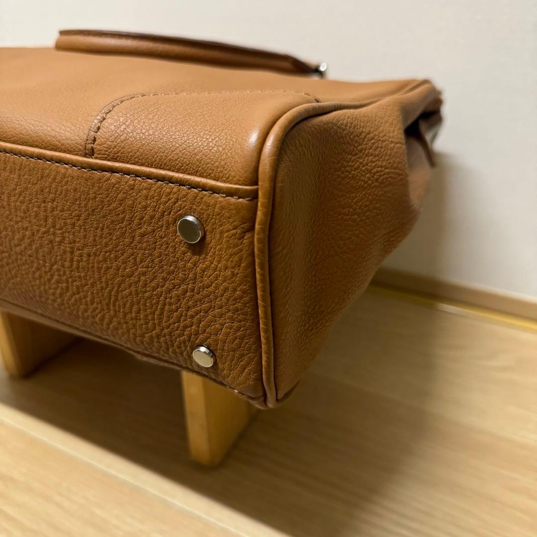 極上！銀座ヨシノヤ　ドイツシュリンク　ジップトップ　ビジネストートバッグ　A4