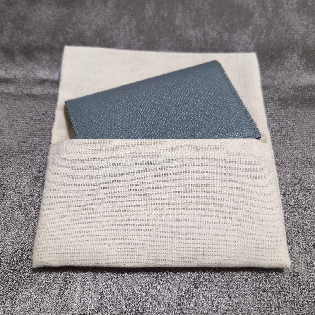 *ETRO*エトロ カードケース 名刺入れ ペイズリー グレー 水色 箱あり