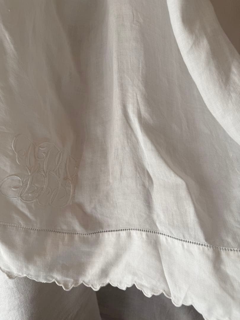 フランスアンティークஐ⋆*モノグラムの透け感が素敵なカーテンஐ⋆*レア❤︎