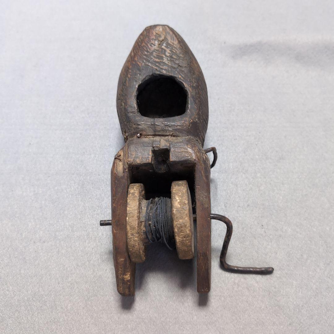 李朝 木製 墨壺 李朝墨壺 李朝木工品 李朝家具　木工品　ネズミ型墨壺