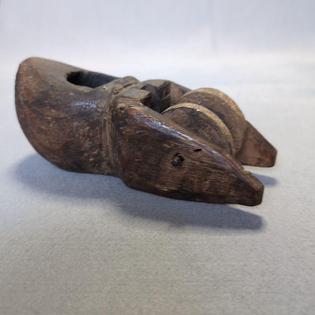李朝 木製 墨壺 李朝墨壺 李朝木工品 李朝家具　木工品　ネズミ型墨壺