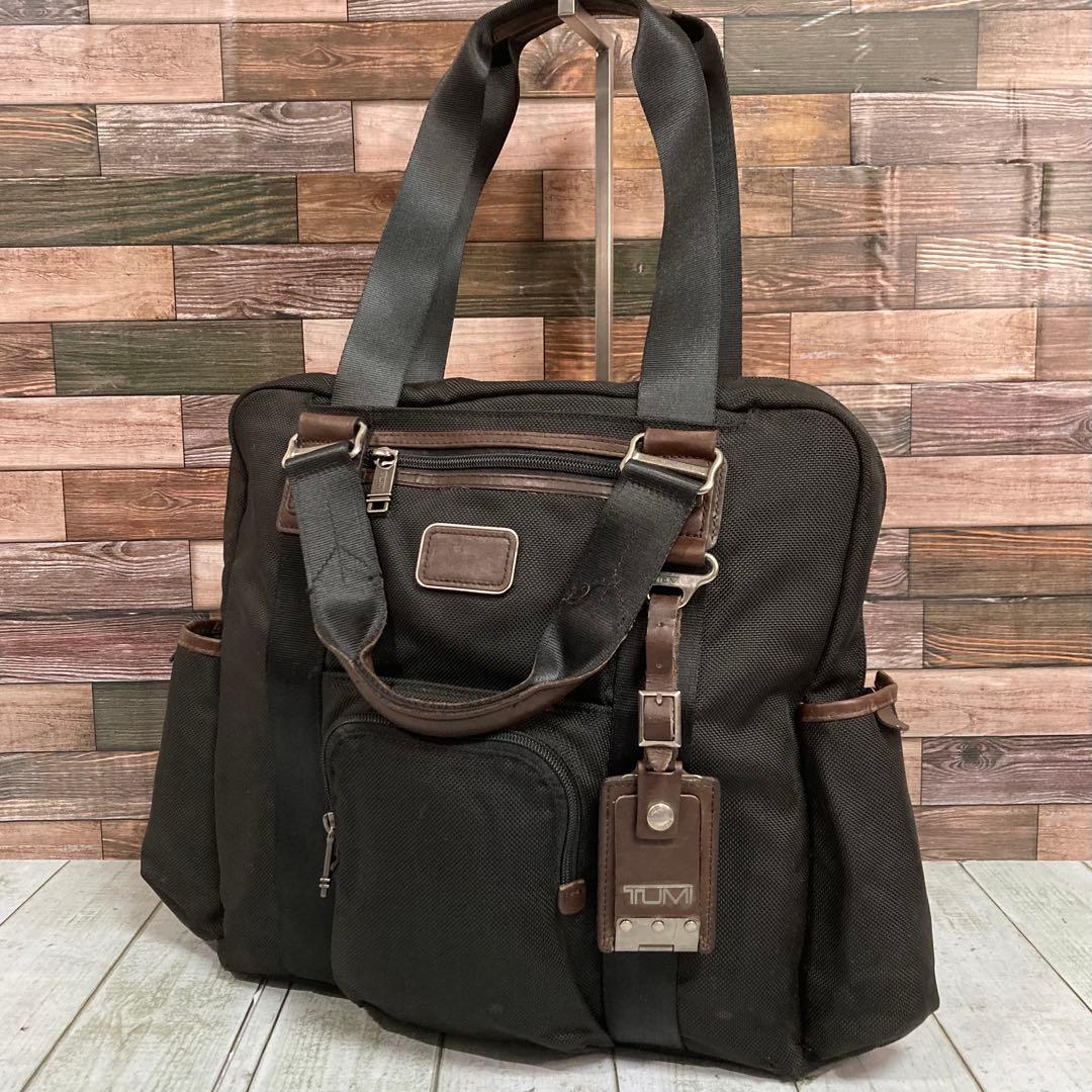 トゥミ　TUMI　ビジネスバッグ　3way ネームタグ　リュックサック　黒