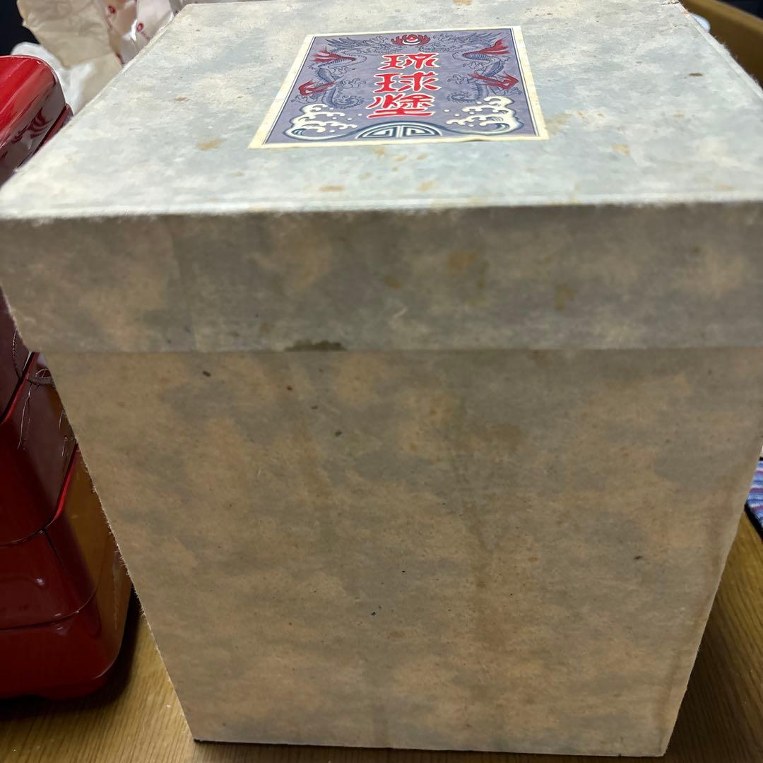 琉球塗　重箱　未使用　1カ所割れ