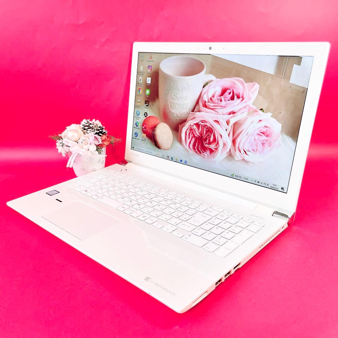 Corei7✨️薄型ノートパソコン✨️可愛い白！高性能16GBカメラSSDブルーレイ