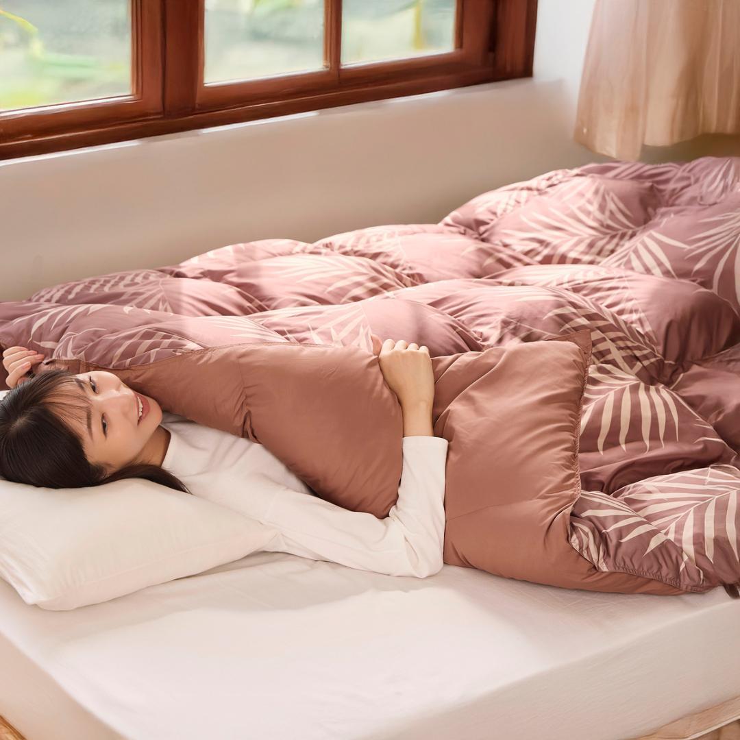 マイクロフラッフィー 掛けふとんホットプラス［ダブル］エメラルド／テイジン