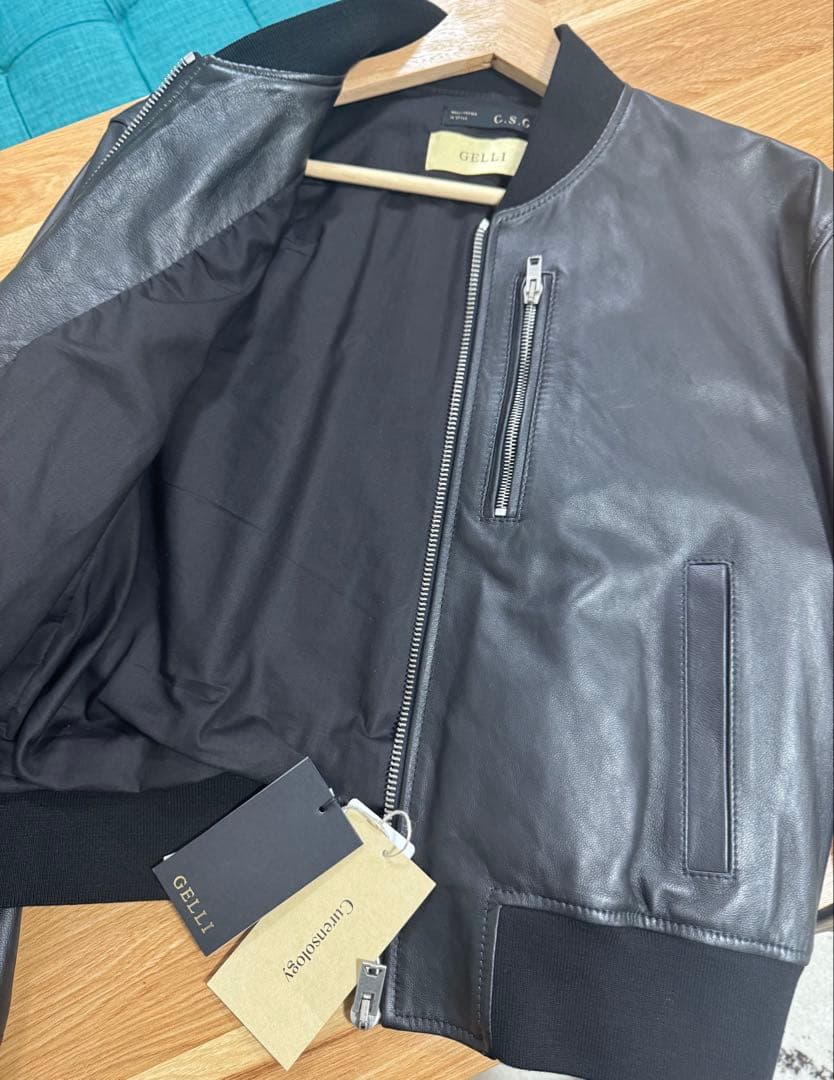 Curensology カレンソロジー【GELLI】 ショートレザーブルゾン