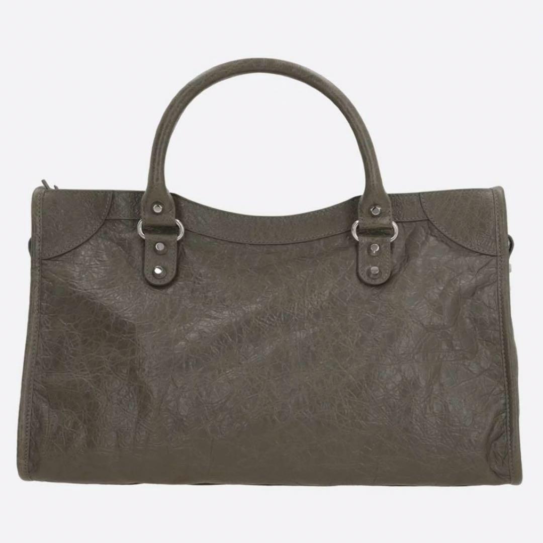 【美品】BALENCIAGA city バッグ グレー