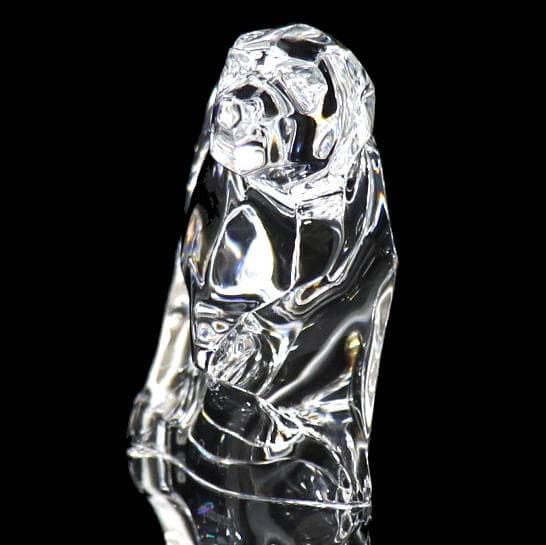 バカラ 美品 大型犬 フィギュリン 置物レア クリスタルガラス製 オブジェ