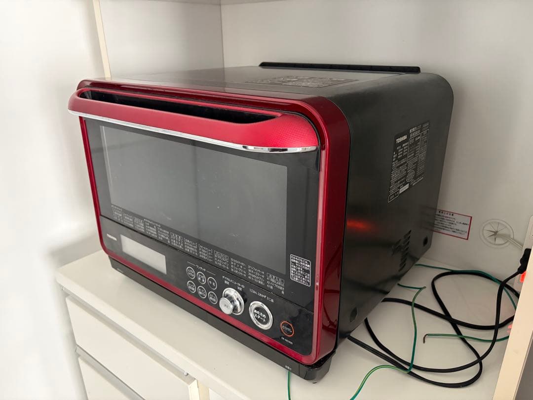 TOSHIBA 石窯オーブン ER-ND300 オーブンレンジ レッド