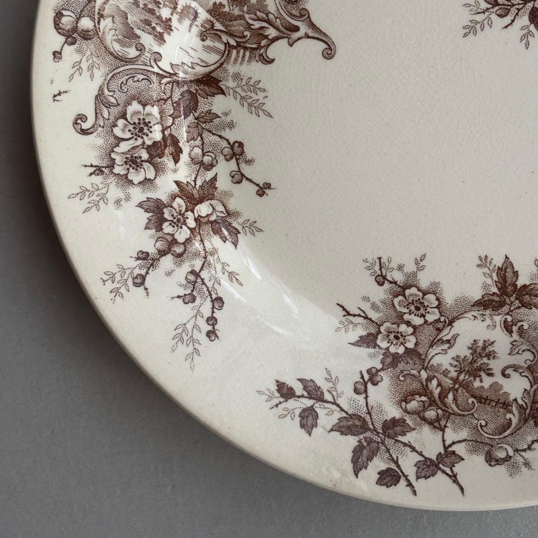 フランスアンティーク ショワジールロワ POMPADOUR ディナープレートC