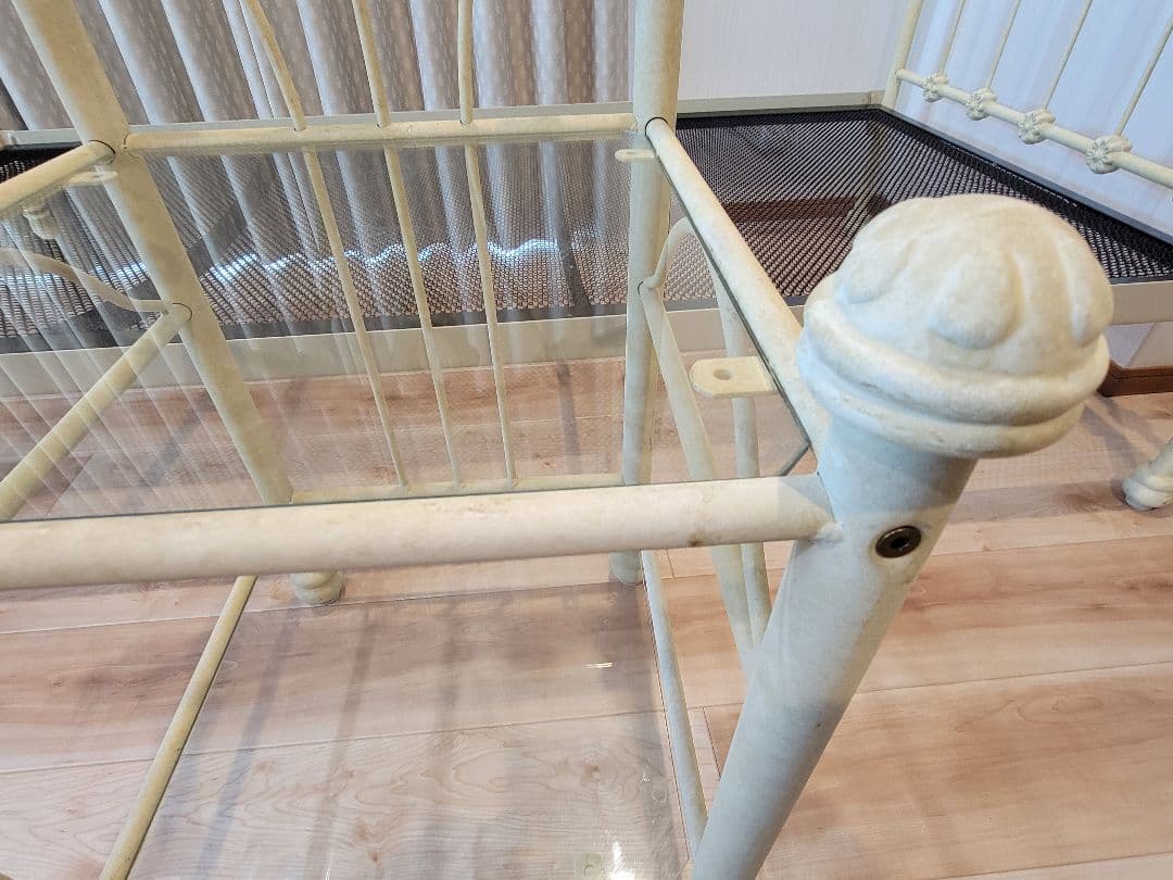 アイアンベッド&ナイトテーブル　アンティーク　静岡東部直接お渡し希望