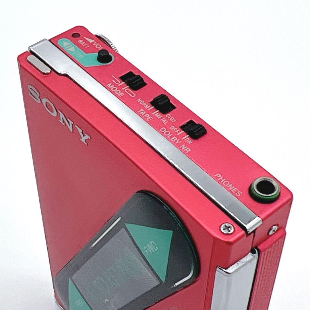 【超美品・動作品】 SONY WM-102 ウォークマン　 希少色　レッド