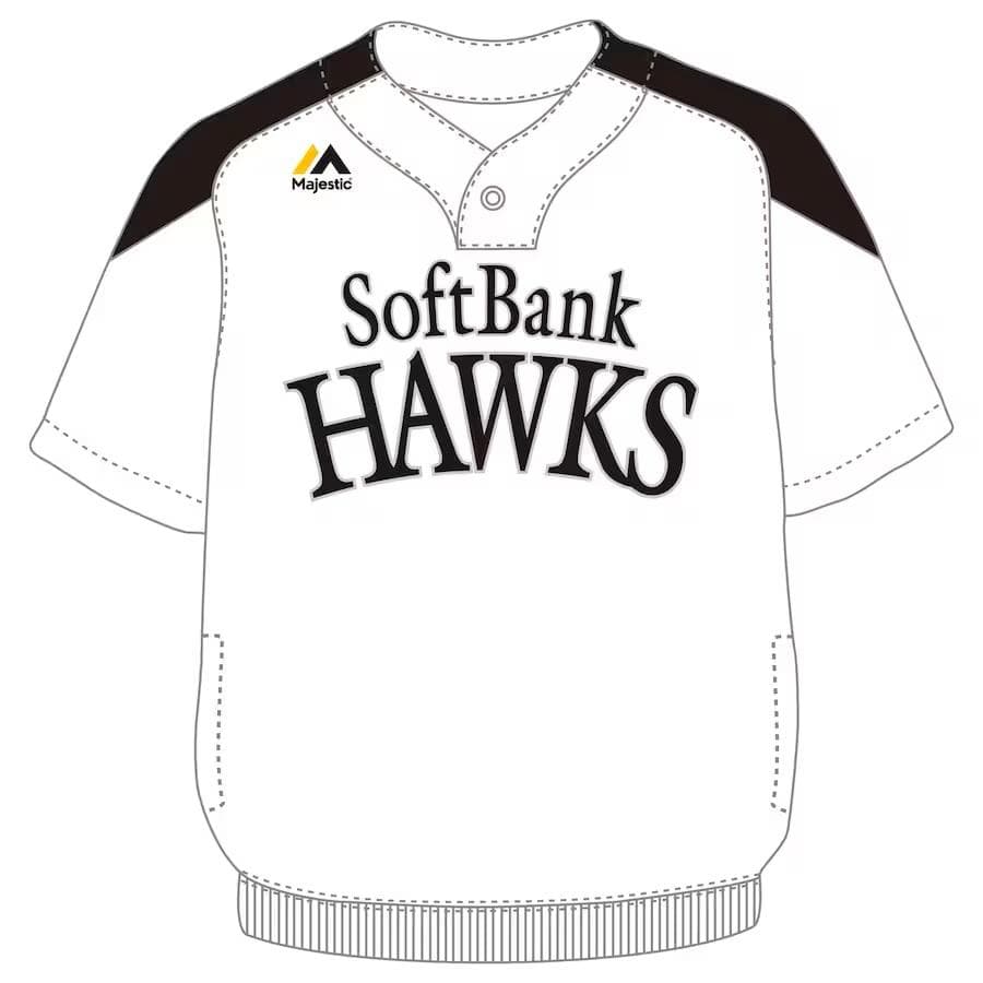 ゲーマー薄手ホーム プロコレ　ホークス M 白　半袖　新品未使用