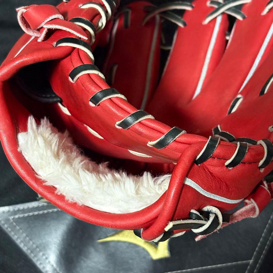 美品 MIZUNO グローバルエリート 大人用 軟式 内外野手グローブ 専用袋付