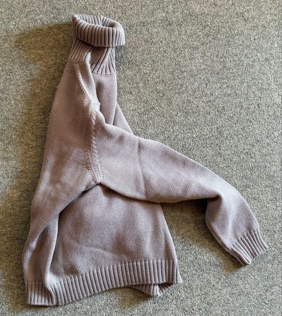 ZANONE ミドルゲージ5Gタートルネック グレージュ 46