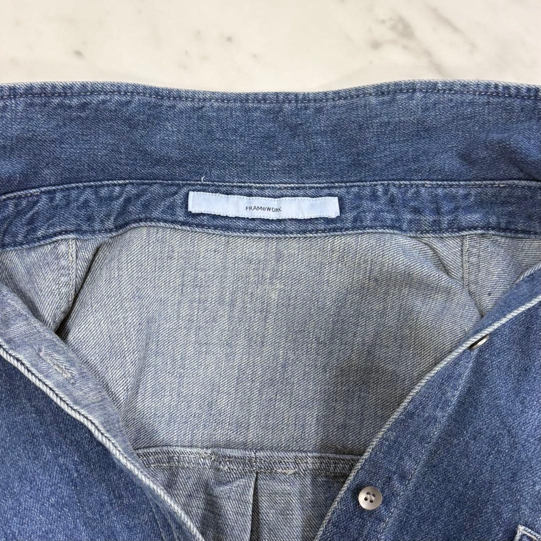 美品✨フレームワーク　denimシャツ　デニムシャツ　2025AW　現行品