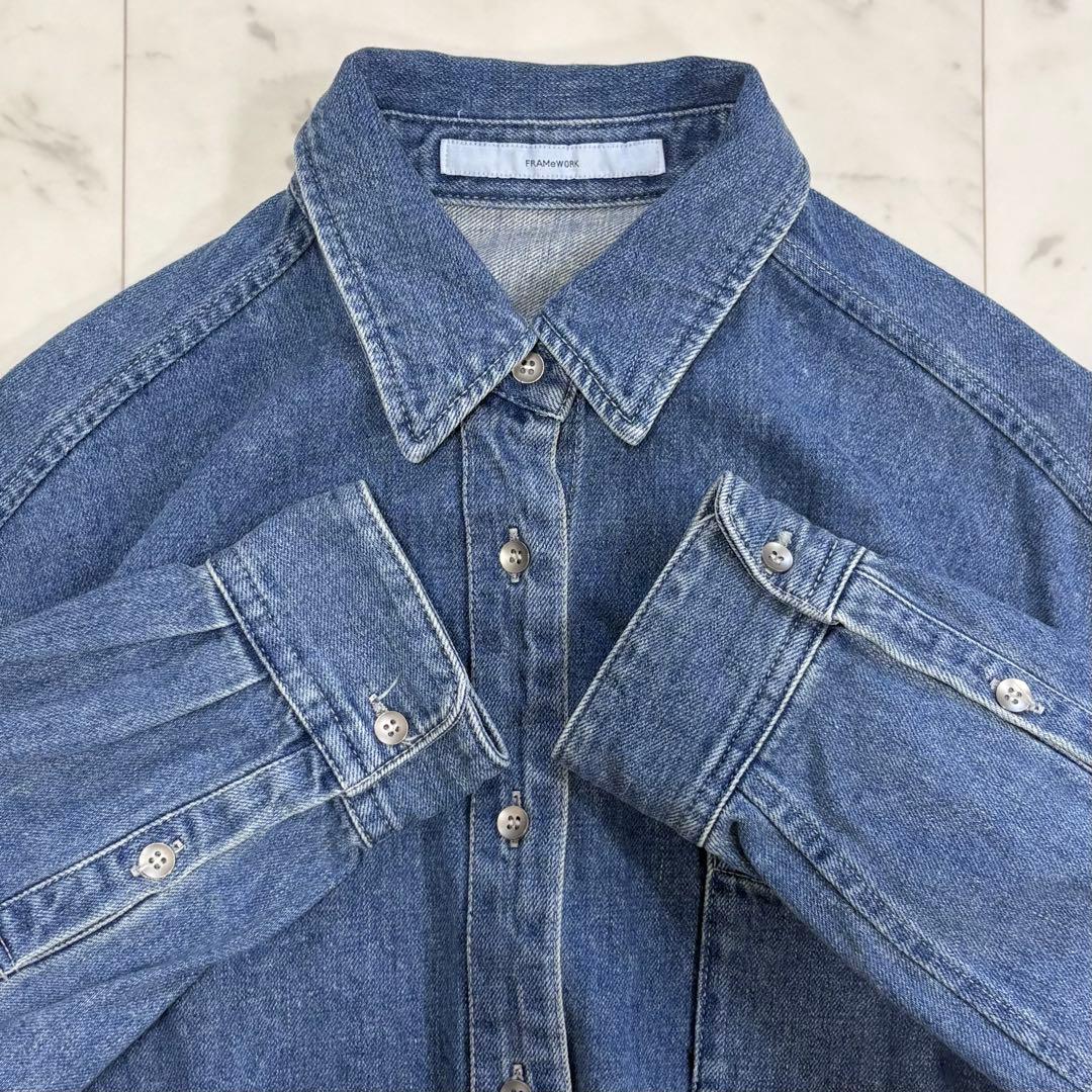 美品✨フレームワーク　denimシャツ　デニムシャツ　2025AW　現行品