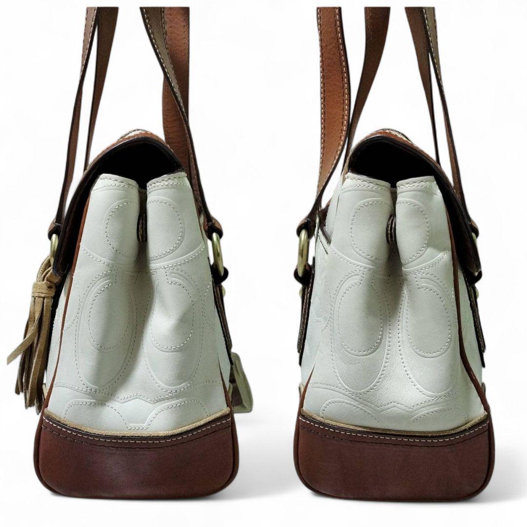 極美品 COACH コーチ トートバッグ ハンプトンズ ターンロック ソーホー