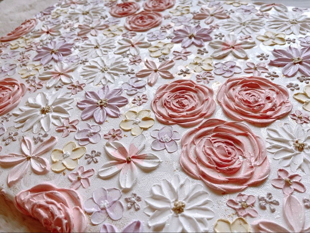 WT様 【No.89】 テクスチャーアート　インテリア　花