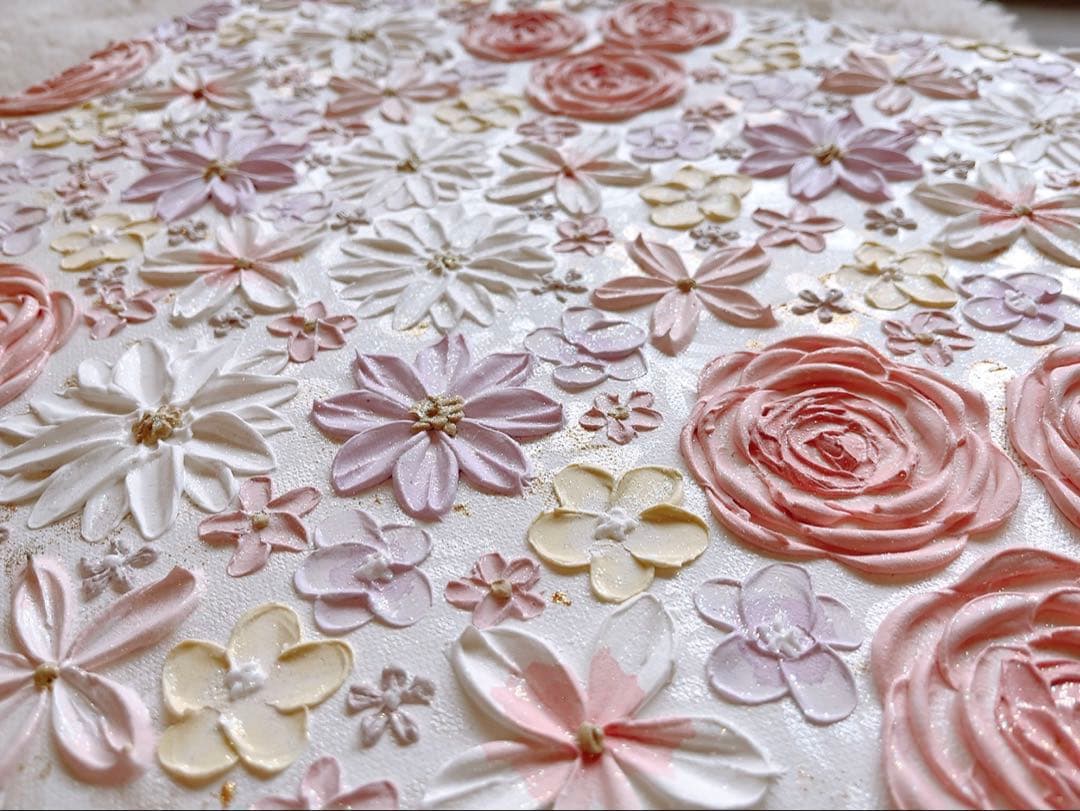 WT様 【No.89】 テクスチャーアート　インテリア　花