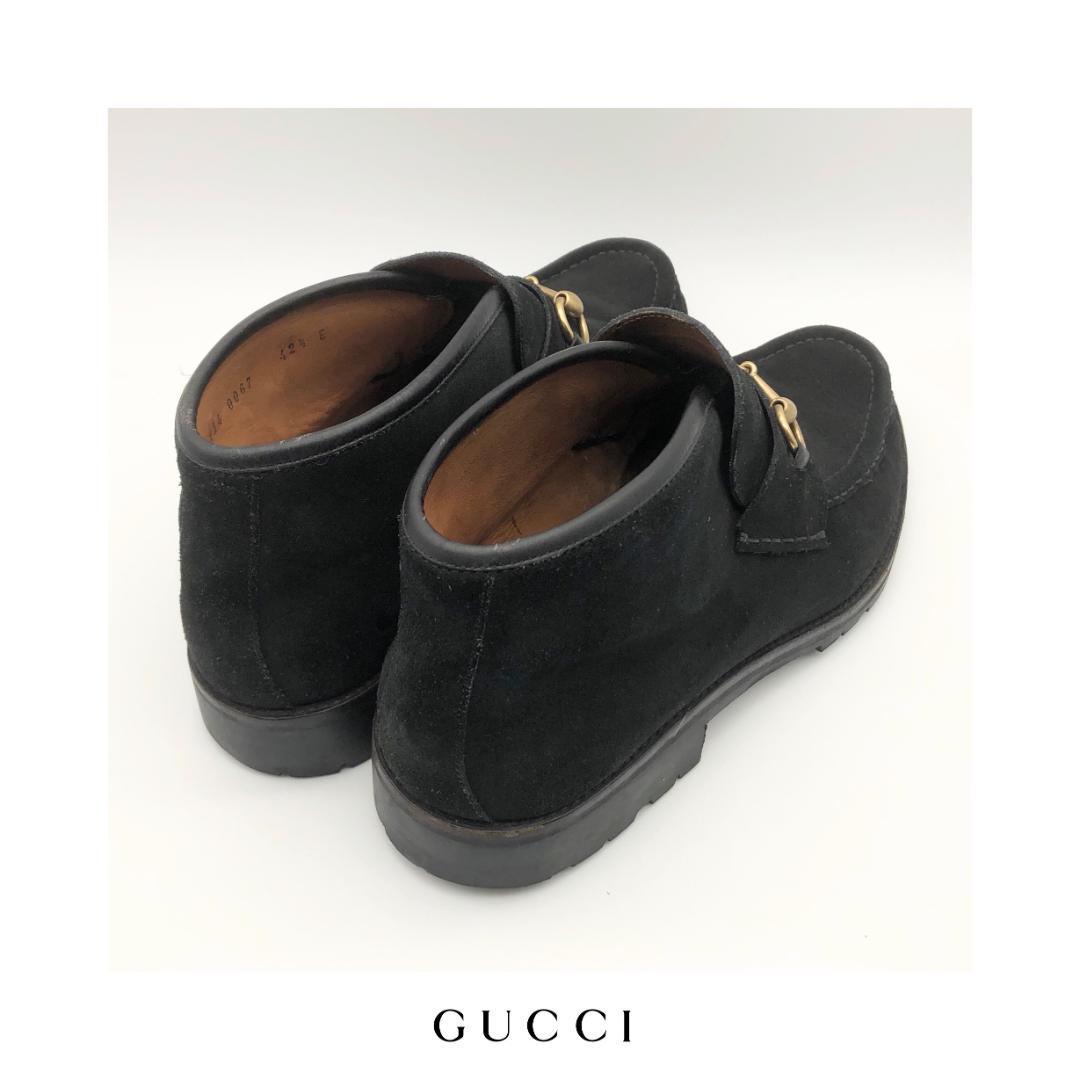 GUCCI グッチ ビットモカシン ハイカット イタリア製 メンズ USED