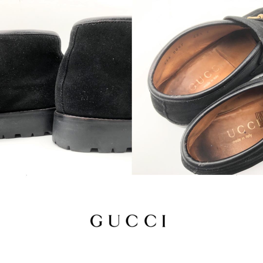 GUCCI グッチ ビットモカシン ハイカット イタリア製 メンズ USED