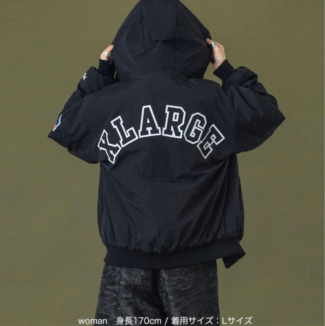 XLARGE NYLON PUFFER JACKET Lサイズ ブラック