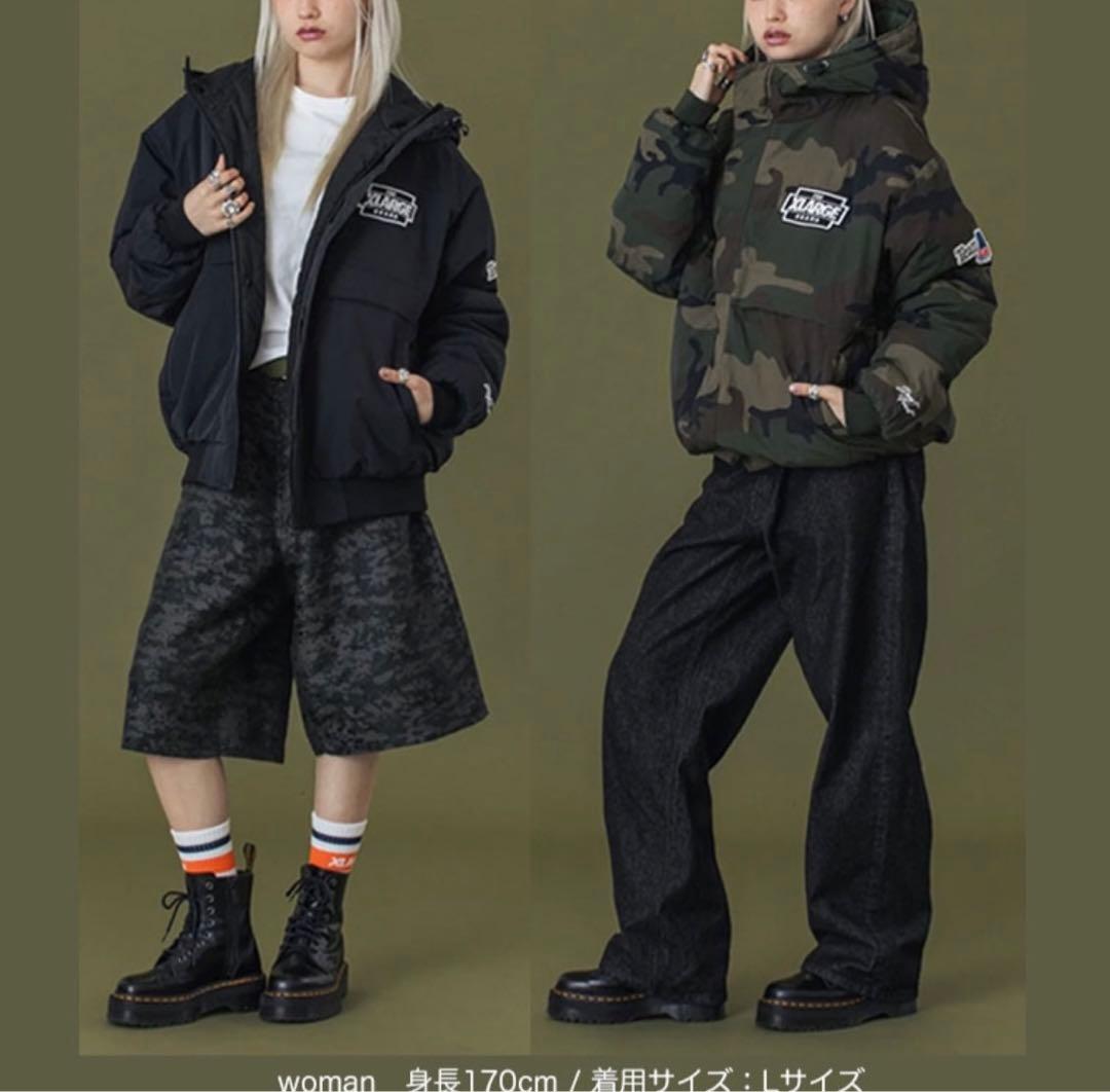 XLARGE NYLON PUFFER JACKET Lサイズ ブラック