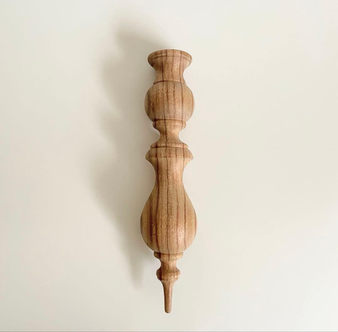 新品未使用 STAND 壁掛けフラワーベース クスノキ 花器 木製 花瓶
