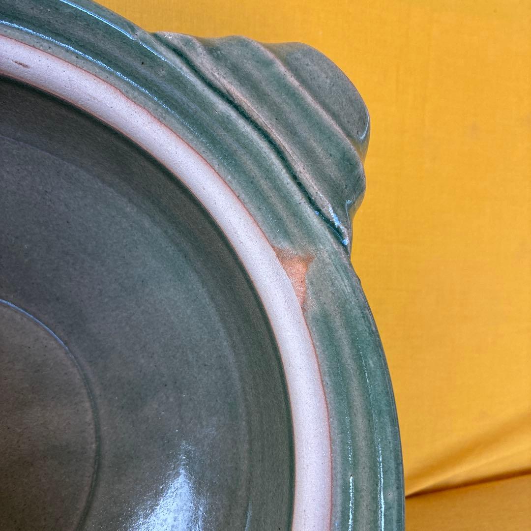 土鍋伊賀焼8号鍋緑ビードロと他２点