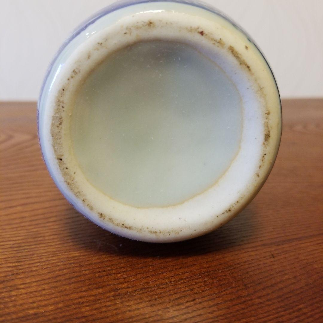 一輪挿し　陶器　風景画　渦巻く！